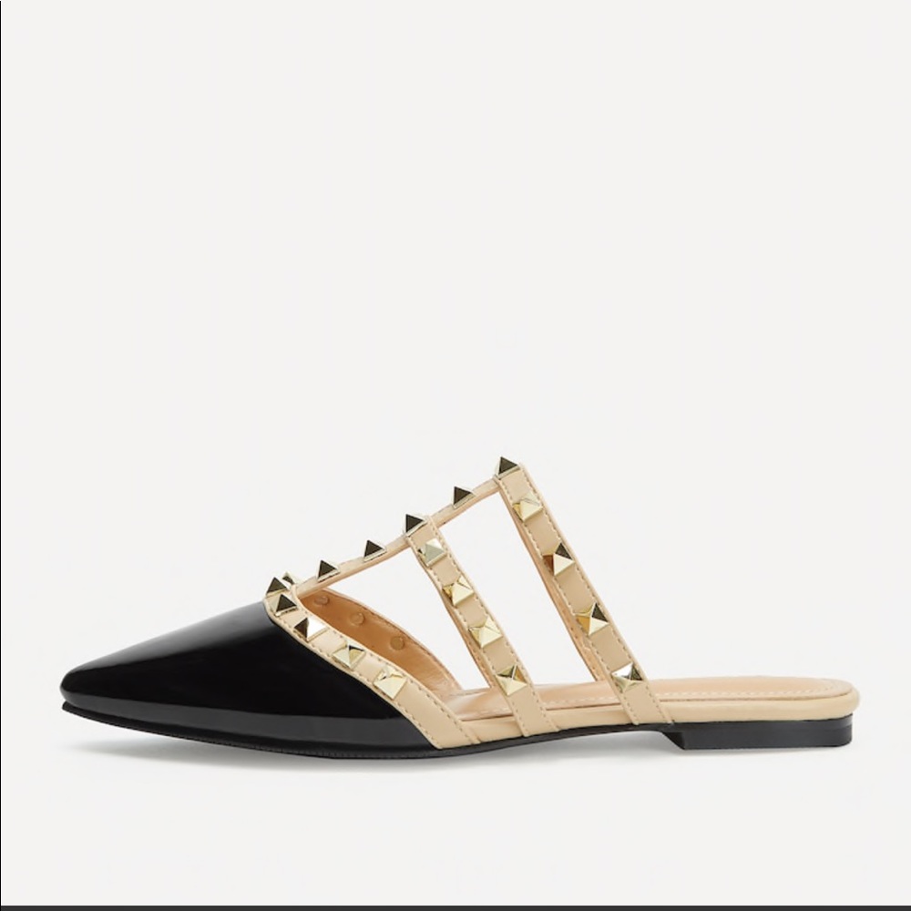 LAST 1❗️✨LAUREN Studded Flat Mules - Picture 5 of 8